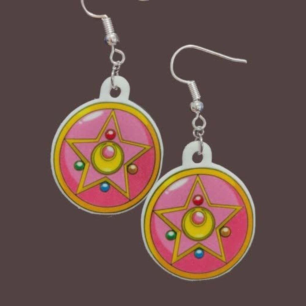 Sailor Moon Earrings-Posts-Silver